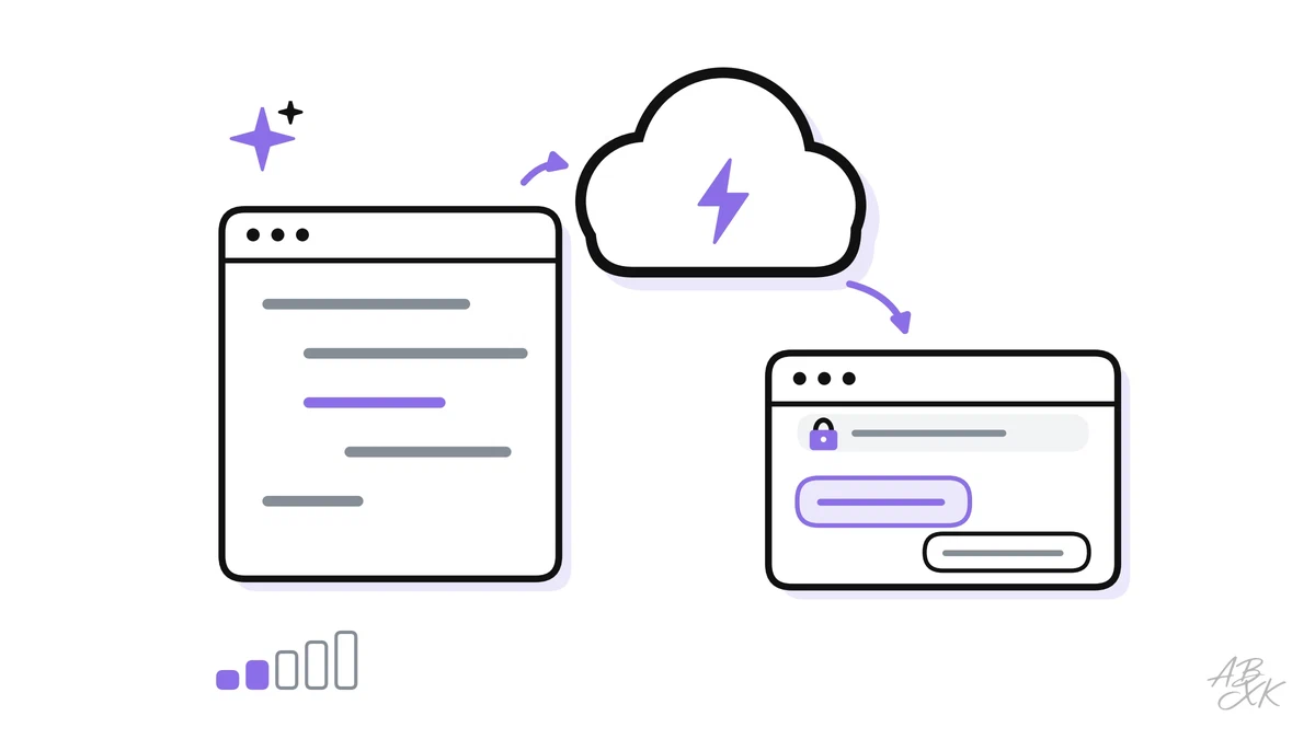 Put a small AI app online safely: a static page plus one serverless function, the API key in an environment variable, rate limits, HTTPS, logs and cost control.