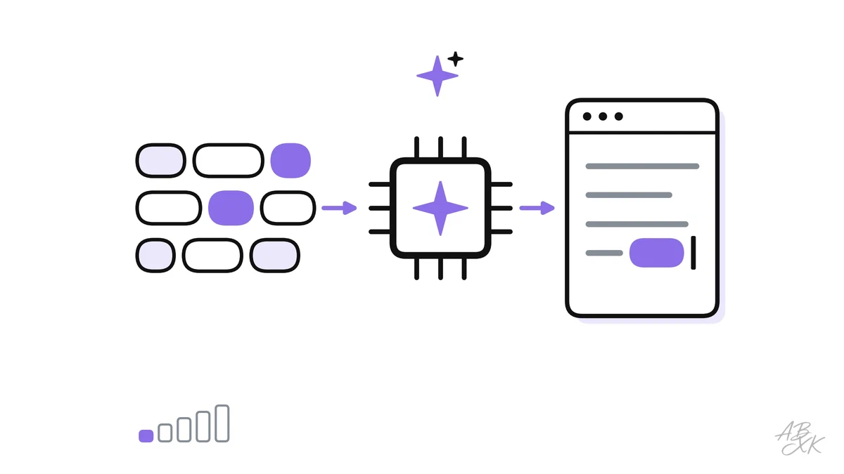 How large language models work, in plain words: next-word prediction, tokens, training, the context window — and why fluent answers can still be wrong.