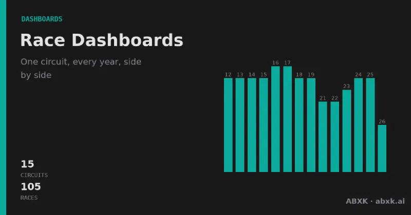Interactive race dashboards for the great 24-hour races: lap times, tire stints, pit stops, position changes, and the safety-car effect — read the race, don't just follow it.