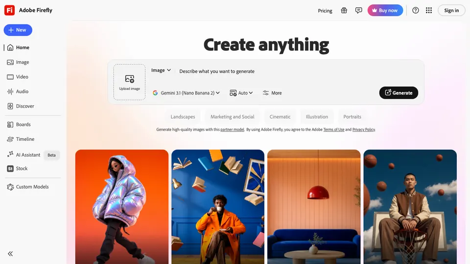 Adobe Firefly — image from the vendor's website