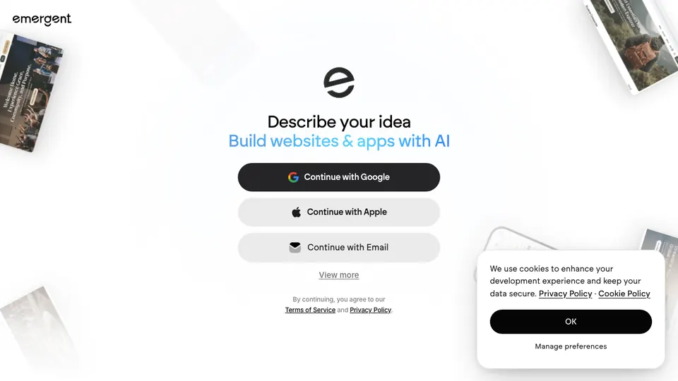 Emergent — image from the vendor's website