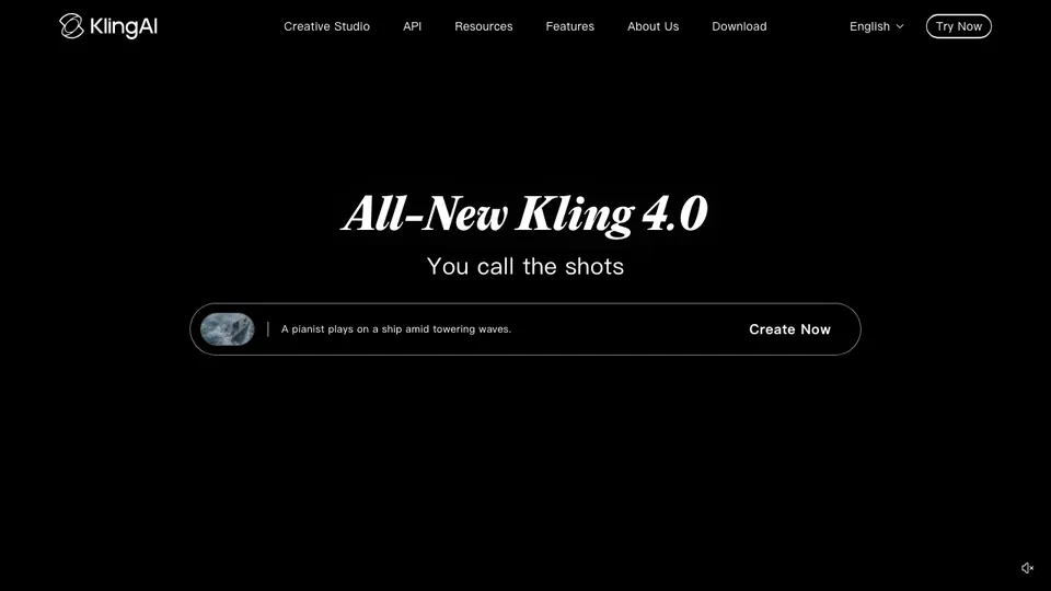 Kling AI — image from the vendor's website