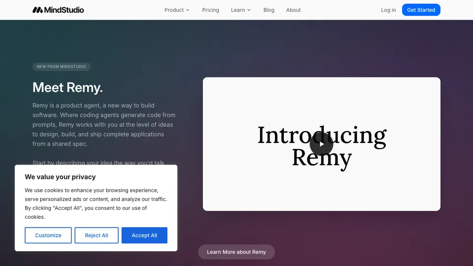 MindStudio — image from the vendor's website