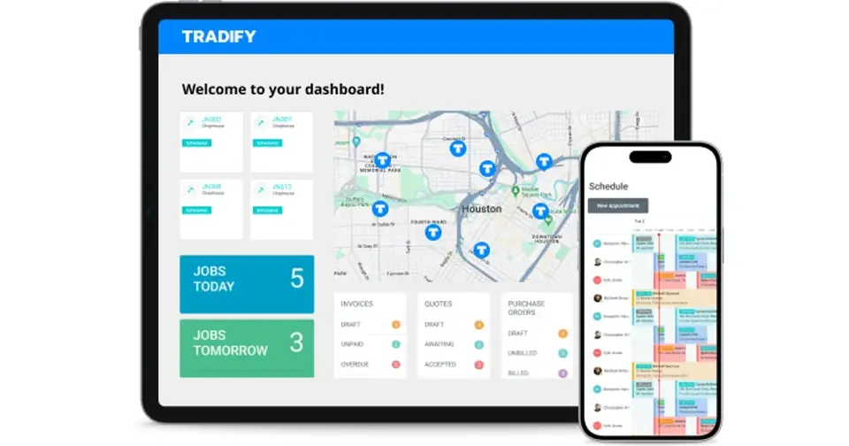 Tradify — image from the vendor's website